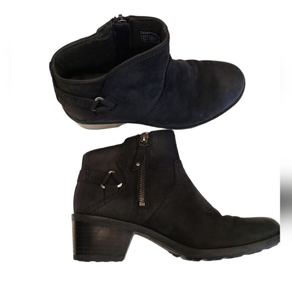 Teva Foxy Waterproof Black Suede Bootie, Side-zip Closure | 9 - Picture 6 of 12